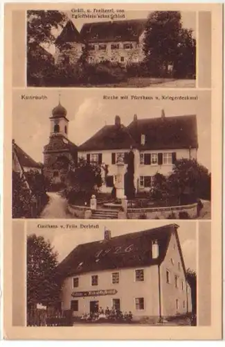 17605 Multi-image Ak Kunreuth Hostel, etc. vers 1925