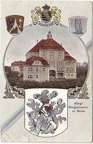 17579 Ak Königliches Realgymnasium zu Borna 1911