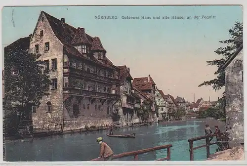 17571 Ak Nuremberg maison d'or à Pegnitz 1910