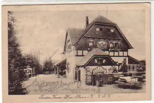 17566 Ak Plauen i.V. Turisten Vereins Haus 1921