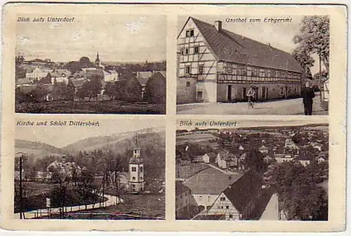 17564 Mehrbild Ak Schloß Dittersbach usw. 1938