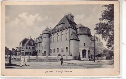 17543 Ak Grimma königliches Seminar 1927