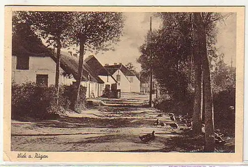 17508 Ak Wiek auf Rügen Dorfstraße 1935