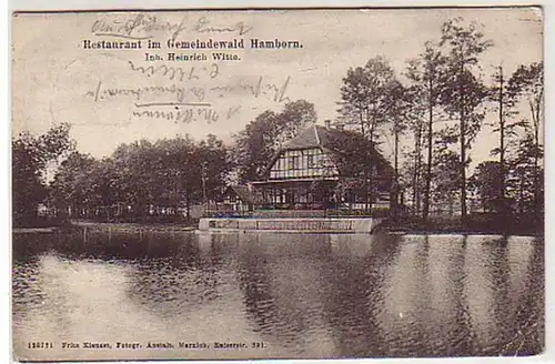 17503 Ak Restaurant dans la forêt de Hamborn 1903