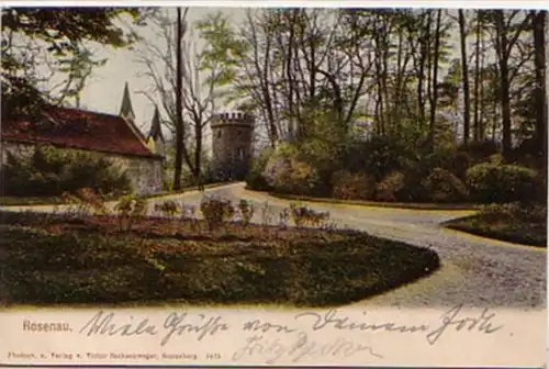 17455 Ak Rosenau Parkanlage 1904