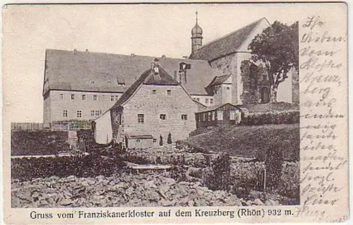 17449 Ak Gruß vom Franziskanerkloster auf dem Kreuzberg