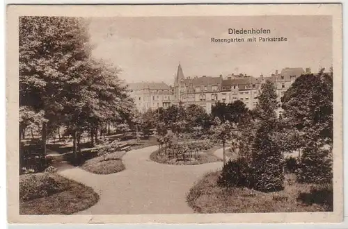 17443 Ak Diedenhofen en Lorraine Rosengarten avec Parkstraße 1916