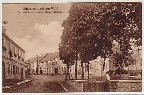 17421 Ak Schwarzenbach am Wald Marktplatz 1927