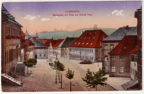 17400 Ak Lichtenfels Vue sur le château de Banz 1925