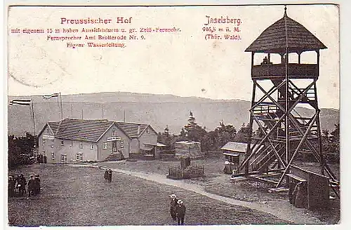 17392 Ak Inselsberg Gasthof Preussischer Hof um 1920