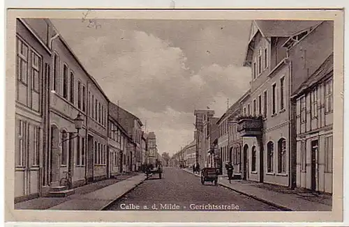 17387 Ak Calbe à la Milde Courstrasse 1954