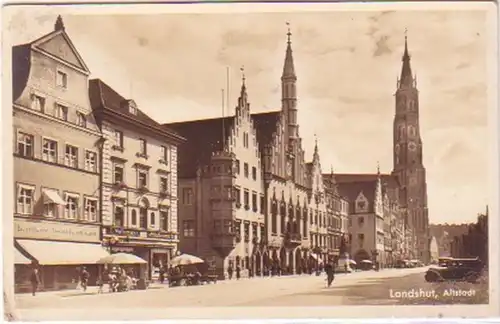 17375 Ak Landshut Altstadt Kaufhaus usw. 1936