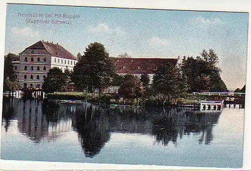 17358 Ak Neumühle à Alt Ruppin vers 1913