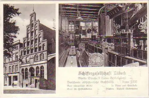 17352 Mehrbild Ak Lübeck Schiffergesellschaft 1931