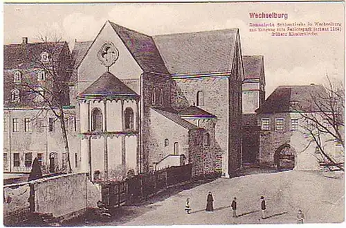 17343 Ak Wechselburg romanisiche Schlosskirche um 1910