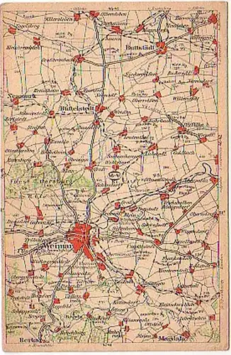 17337 Cartes Ak Weimar et ses environs vers 1920