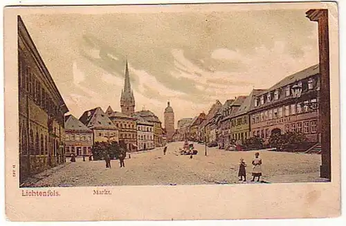 17326 Ak Lichtenfels Markt Hotel zu Krone vers 1920