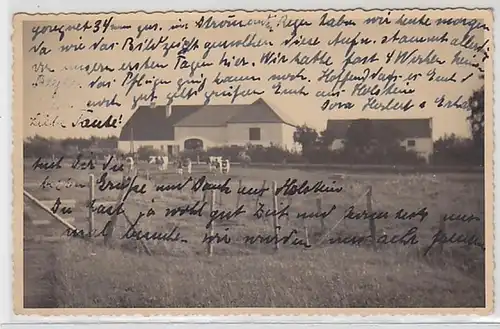 17322 Photo Ak Preetz in Holstein Ferme 1935