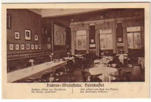 17305 Ak Bernkastel Doktor Weinstube um 1930