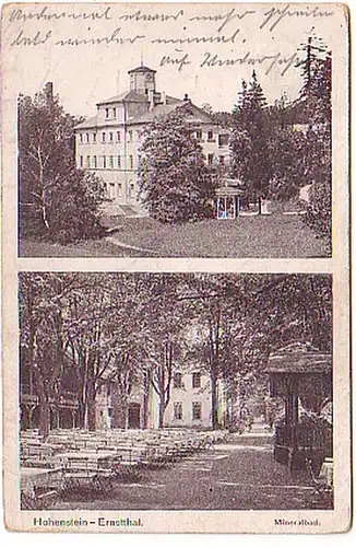 17284 Mehrbild Ak Hohenstein Ernstthal Mineralbad 1919