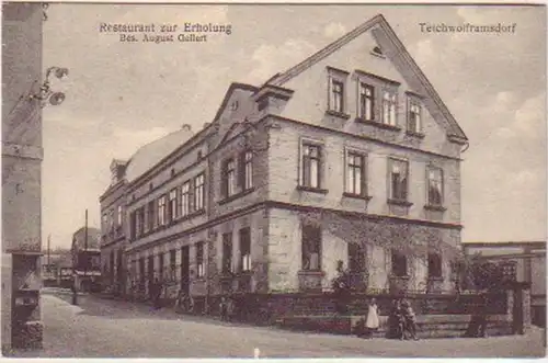 17261 Ak Teichwolframsdorf Gasthaus "Zur Erholung" 1910