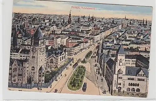 17234 Ak Poznan Vue totale vers 1910