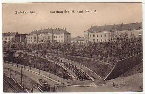 17194 Ak Zwickau Kaserne Infanterie Regiment Nr.133