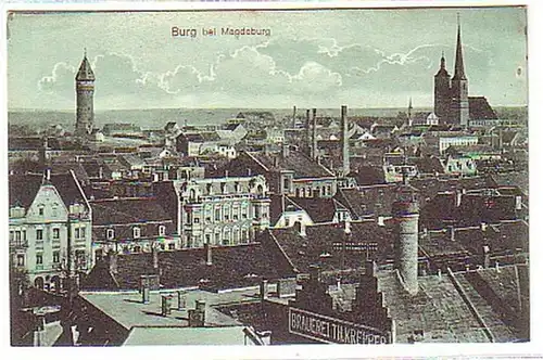17189 Ak Burg bei Magdeburg Brauerei um 1920