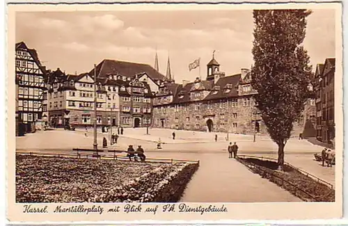 17182 Foto Ak Kassel Marställerplatz um 1940
