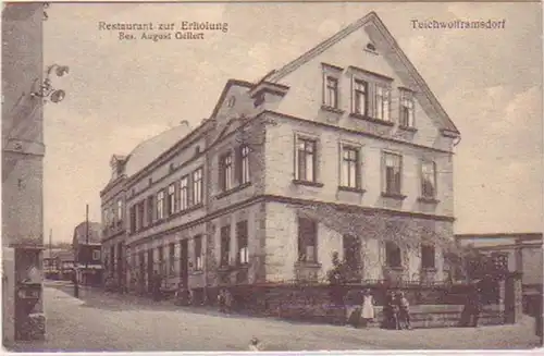 17168 Ak Teichwolframsdorf Gasthaus "Zur Erholung" 1910