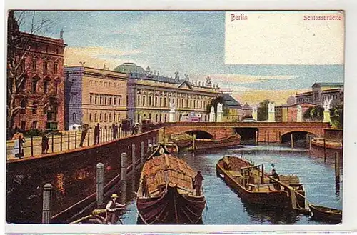 17133 Ak Berlin Schlossbrücke avec des bâillères vers 1910