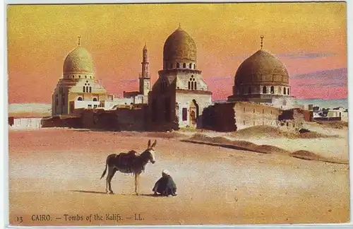17131 Ak Cairo Kairo Ägypten Gräber der Kalifen um 1910