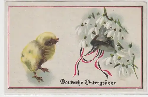17104 Ak Deutsche Ostergrüße mit Küken 1917