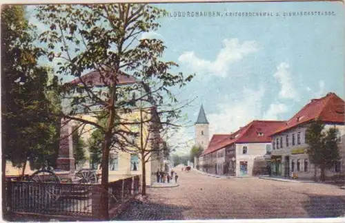 17088 Ak Hildburghausen Monument guerrier 1912