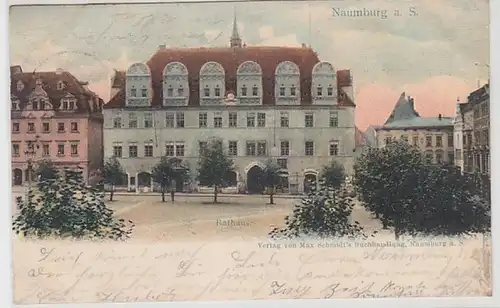 17087 Ak Naumburg à la salle Hôtel de Ville 1904