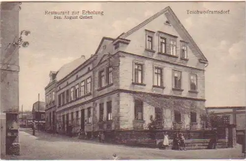 17082 Ak Teichwolframsdorf Gasthaus "Zur Erholung" 1910