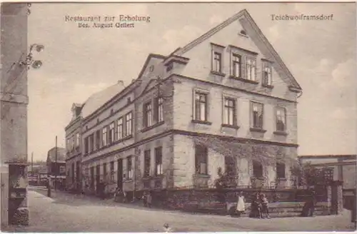 17082 Ak Teichwolframsdorf Gasthaus "Zur Resort" 1910