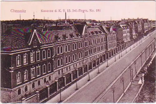 17075 Ak Chemnitz Caserne Infanterie Régiment n° 181