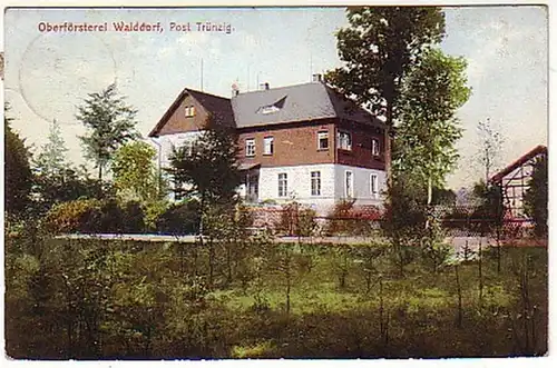 17068 Ak Oberförsterei Walddorf bei Trünzig 1911