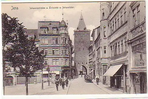 17034 Ak Jena Eichplatz und Johannistor um 1910