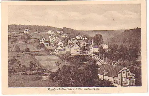 17031 Ak Tambach Dietharz in Thür. Waldstraße um 1930