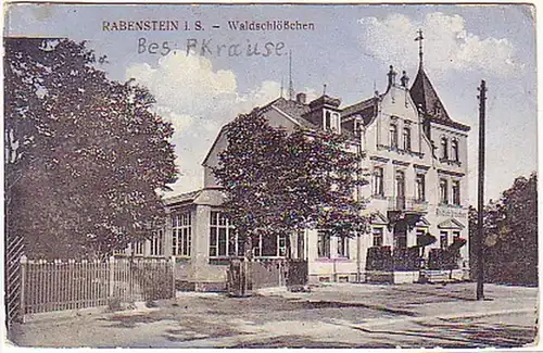 17011 Ak Rabenstein in Sachsen Waldschlößchen 1916