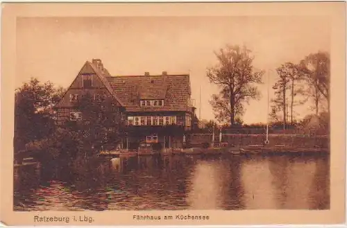 17010 Ak Ratzeburg ferry au lac de cuisine vers 1925
