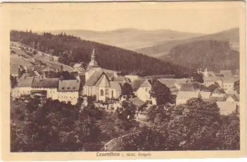 17003 Ak Lauenstein im sächsischem Erzgebirge 1927