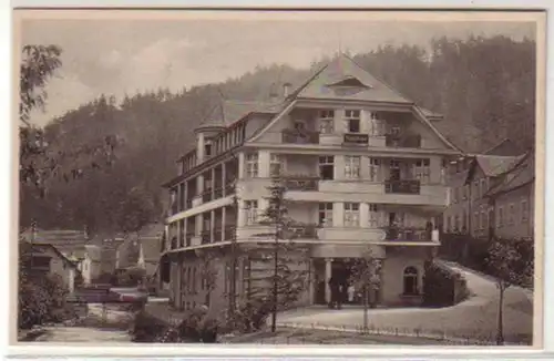 17001 Ak Berneck Hôtel Bube avec restaurant vers 1920