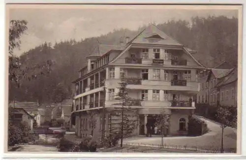 17001 Ak Berneck Hotel Bube mit Restaurant um 1920