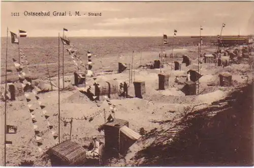 16985 Ak Ostseebad Graal in Mecklenburg Strand 1912