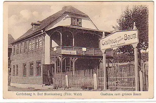 16979 Ak Cordobang bei Bad Blankenburg Gasthaus 1924