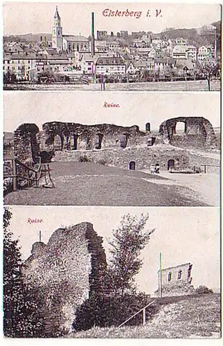 16973 Mehrbild Ak Elsterberg im Vogtland Ruine 1928