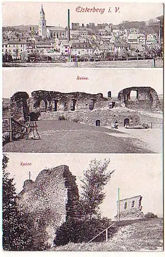 16973 Multi-image Ak Elsterberg dans la ruine Vogtland 1928